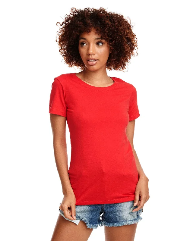 Next Level Ladies Ideal Short Sleeve Crew Tee | Red Iron Safe Non-Iron Wrinkle Free