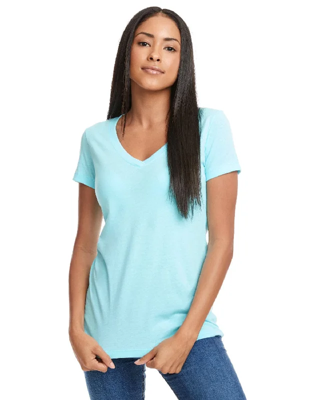 Next Level Ladies Ideal V-Neck Tee | Cancun Rayon Velvet Corduroy