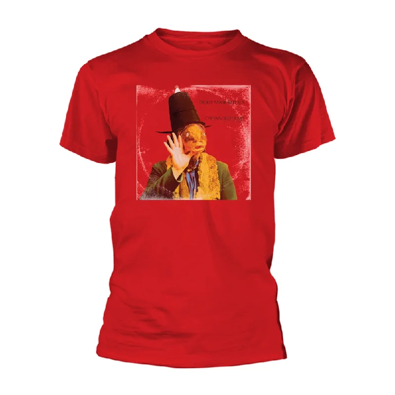 Captain Beefheart & His Magic Band Unisex T-shirt: Trout Mask Replica Notch Collar Peter Pan Collar Cowl Neck