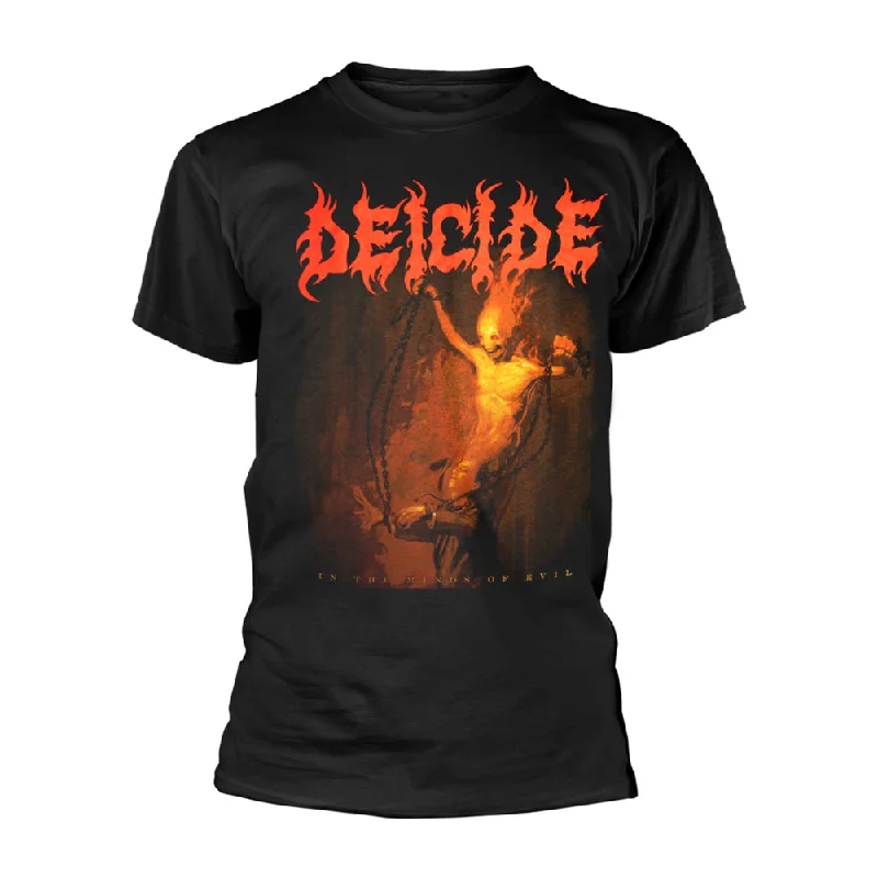 Deicide Unisex T-shirt: In The Minds Of Evil Graphic T-Shirt Round Neck Polyester