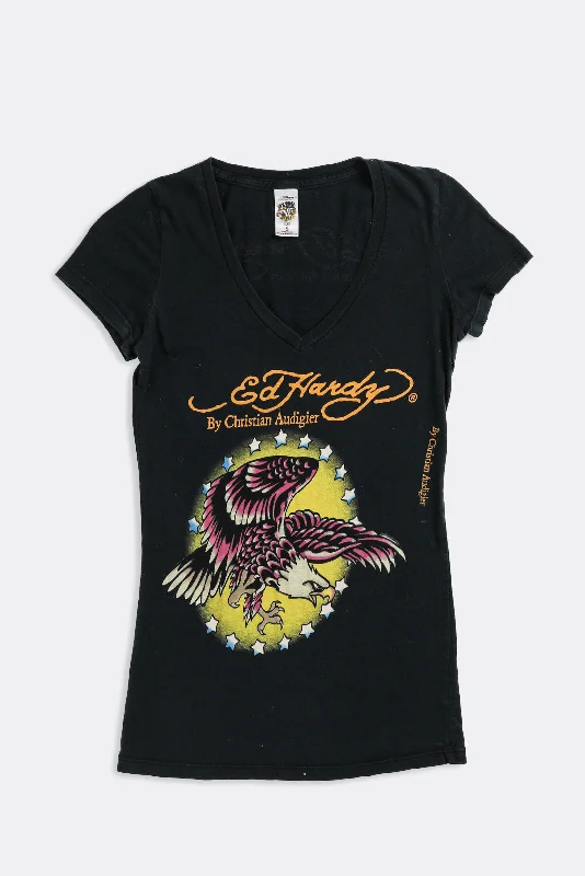 Vintage Ed Hardy Tee - S Anti-Pilling Machine Wash Handmade