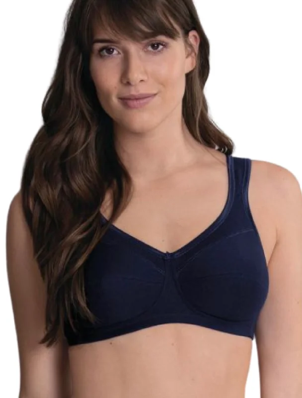 Anita Jana Comfort Cotton Soft Cup Bra, Black | Black Wireless Anita Bra | Anita Jana Bra Soft Support Bra