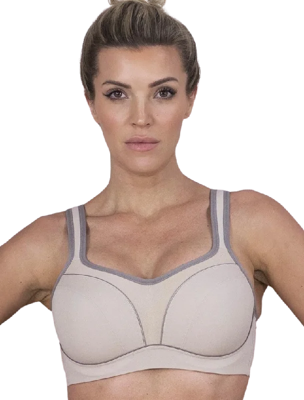 Fit Fully Yours Pauline Underwire Sports Bra, Fawn Dark Taupe | Taupe Beige Fit Fully Yours Sports Bras Breathable Wireless Bra