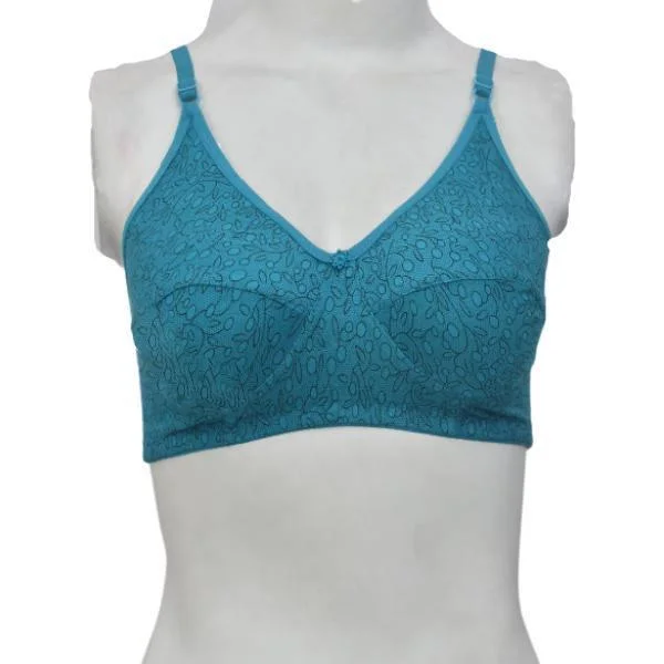 Cotton Printed Stretchable Bra For Women Elegant Cotton Bra