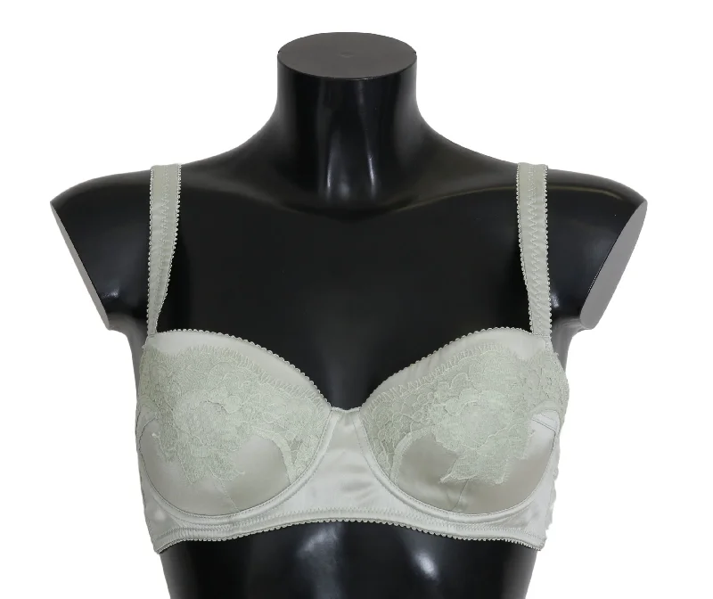 Elegant Floral Lace Silk Bra Soft Stretch Bra