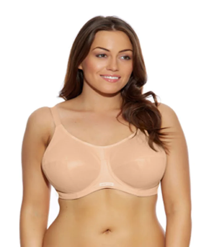 Elomi Energise Underwire Sports Bra, Nude | Beige Elomi Sports Bras Elegant Lace Bralette