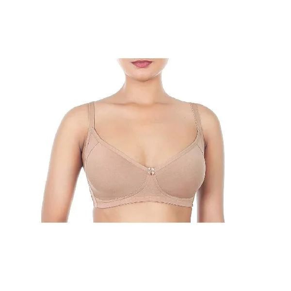 Everyday Double Layered Wirefree Bra Elegant Silk Bra