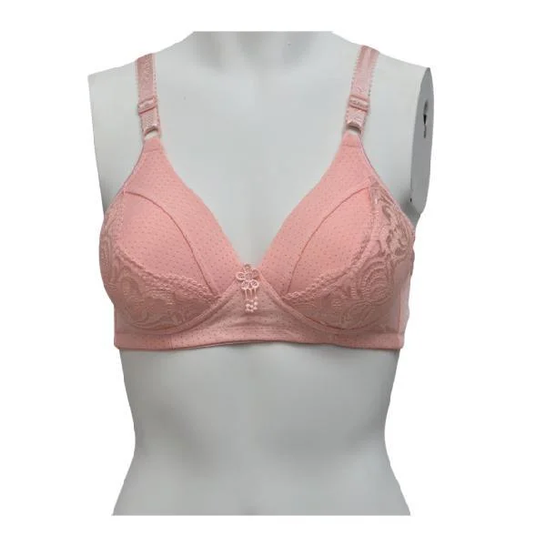 Fancy Laced Single Padded Bra Seamless Wireless Bra