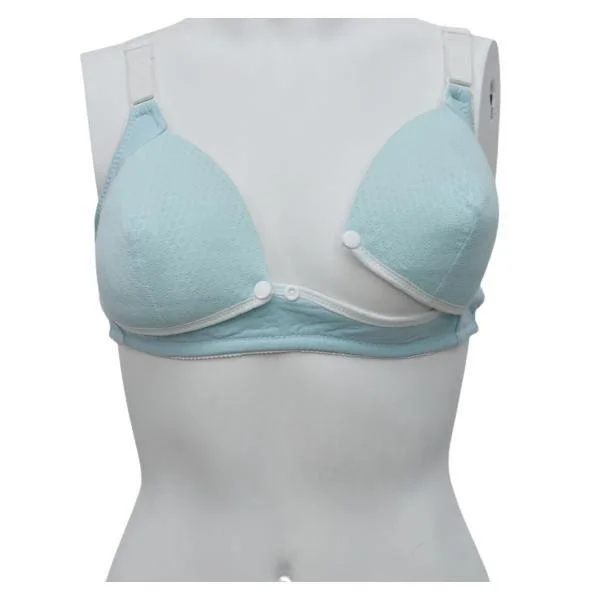 Front Buttoned Padded Nursing Bra Stretchy Full Coverage