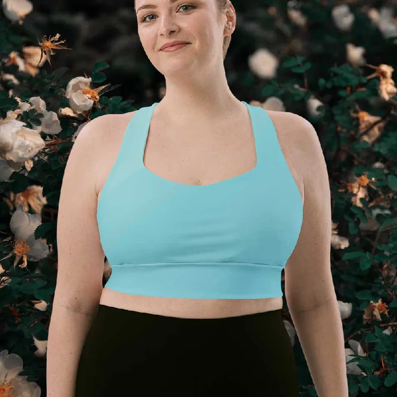 Aqua green longline sports bra, lioness-love Ultra-Light Bra