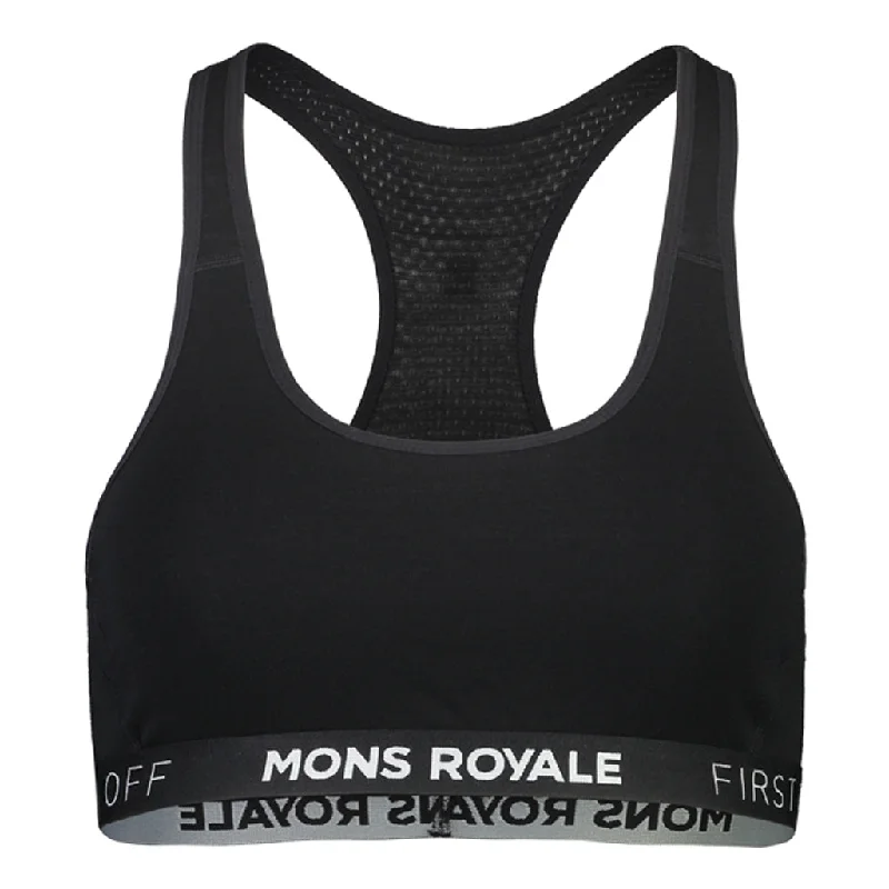 Mons Royale Women's Sierra Sports Bra Soft Padded Bralette