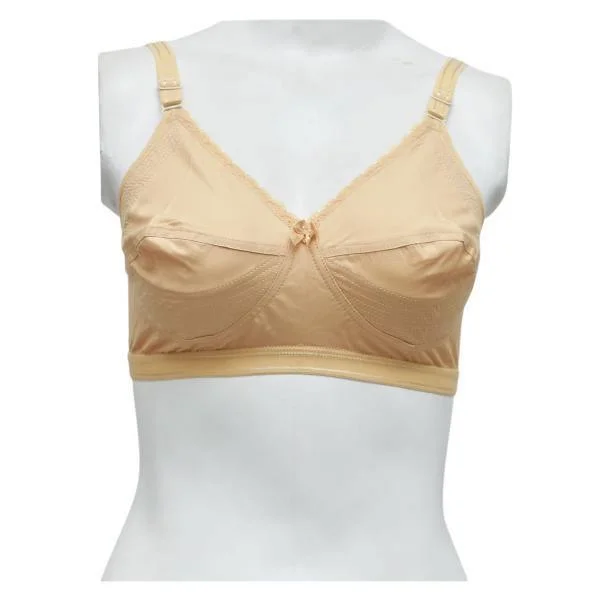 Premium Quality Cotton Woven Bra Push-Up Wireless Bra