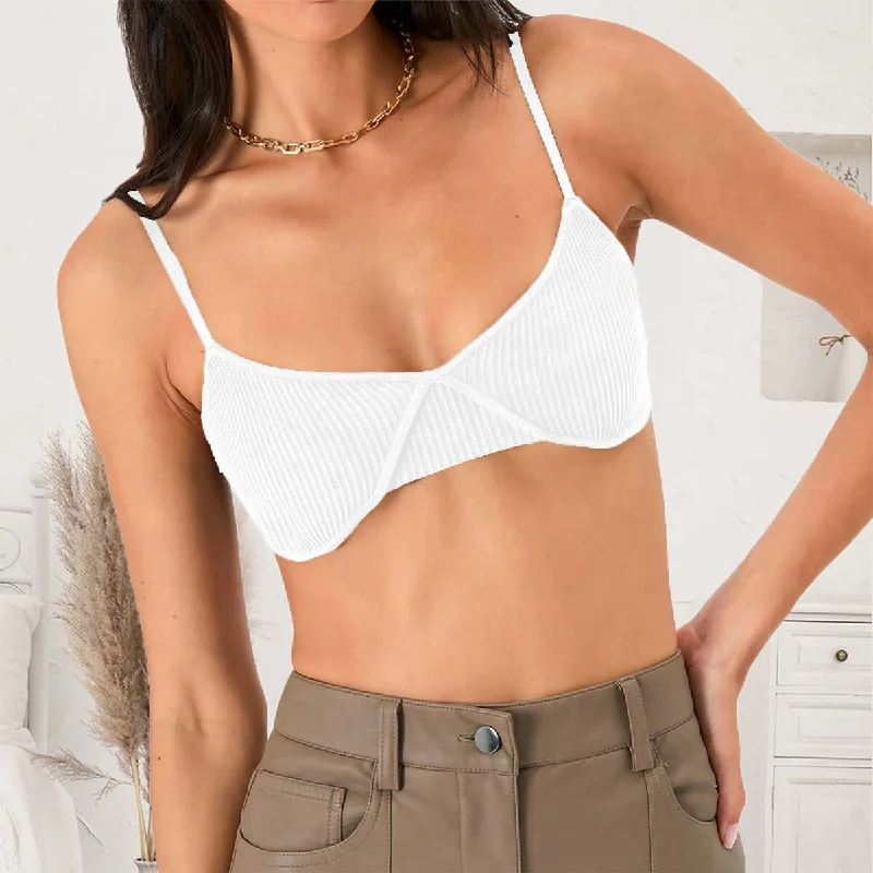 Basic Spaghetti Strap Bra Sexy Underwire Bra