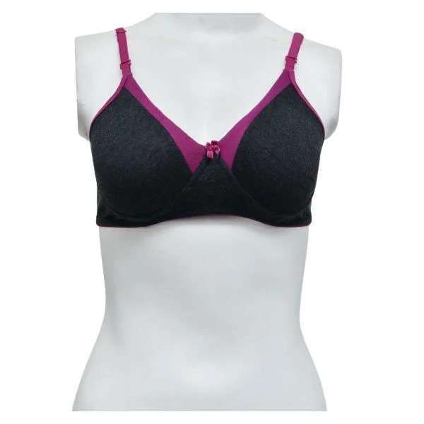 Seductive Matching Jersey Bra Lacy Underwire Bra