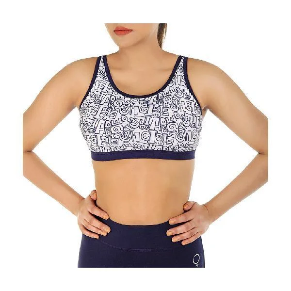 Strappy Back Medium Impact Sports Bra High Support Bra