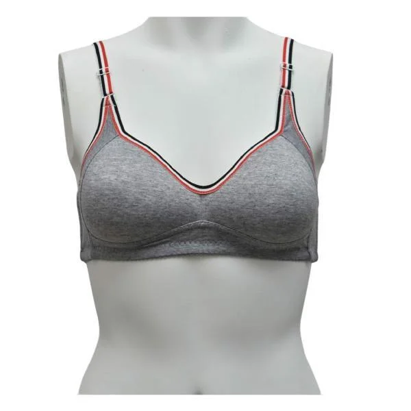 Stripe Fashion Padded Bra Soft Mesh Bra