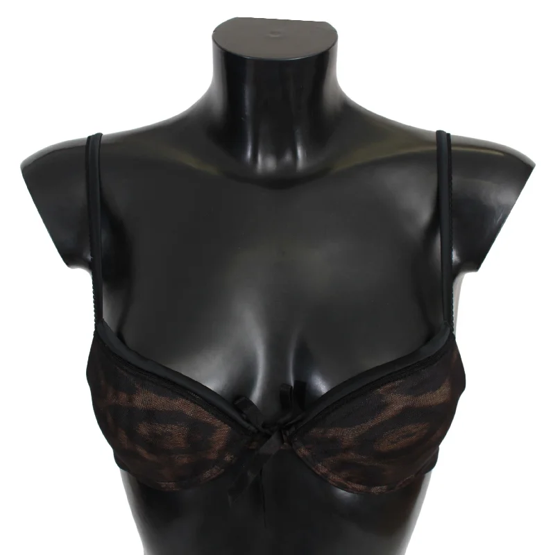 Sultry Leopard Push-up Bra Supportive Cotton Bra