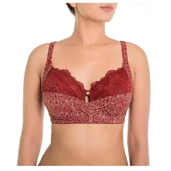 Super Support Comfy Minimizer Nonpadded Bra Chic Lace Bralette