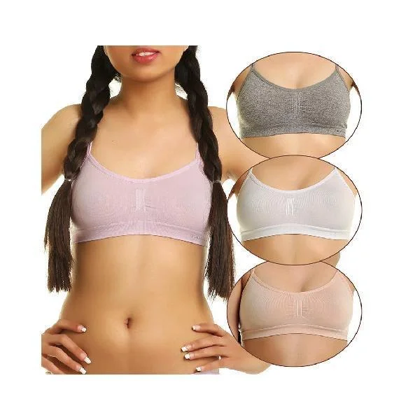 Tahari Girls Pack of 4 Training Bras Soft Cup Bra