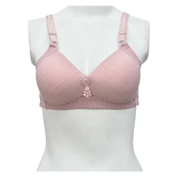 Textured Minimizer Matching Bra Breathable Wireless Bra