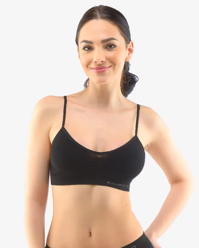 Thin Strap Bamboo Bra Soft Strapless Bra