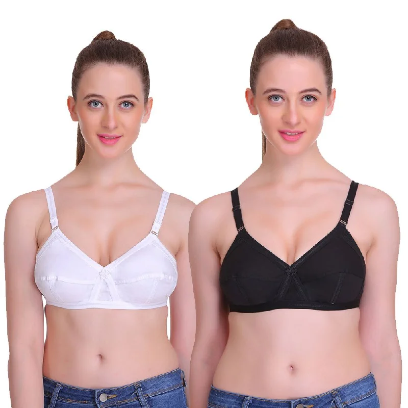 T.T. Women Desire Bra Black White Comfortable Lace Bralette