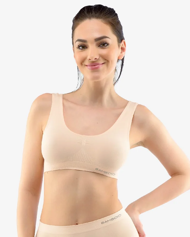 Wide Strap Bamboo Bra Breathable Comfort Bra