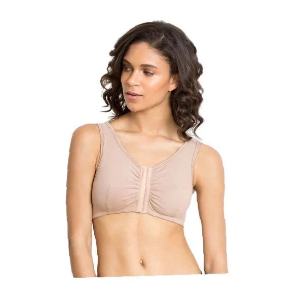 Wire-free Darted Cup Front Open Bra Casual Bralette Set