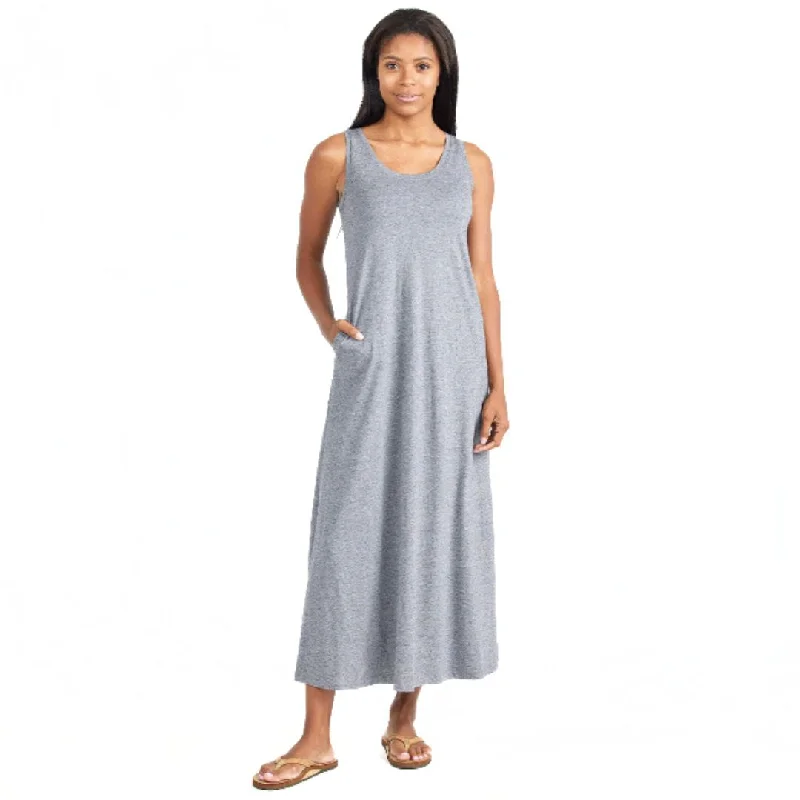 Heritage Midi Dress Comfortable Denim Midi Dress