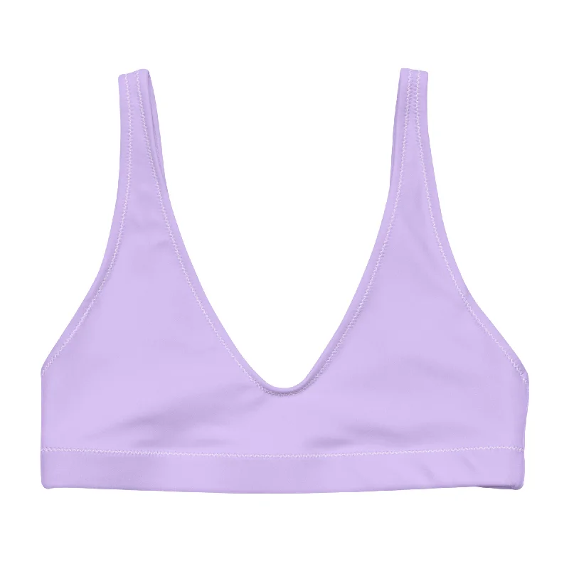 Lavender Halter Swimsuit Top Luxury Swimsuit Style