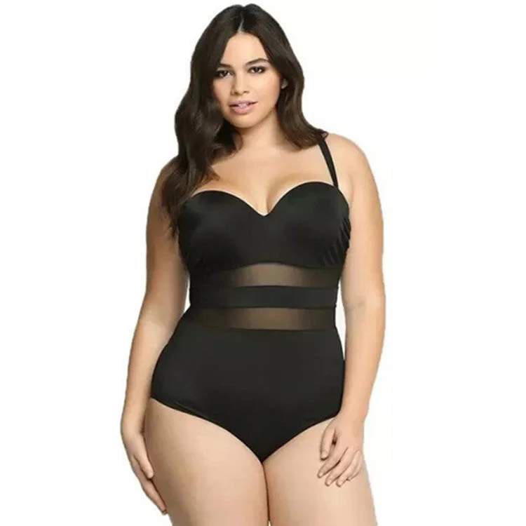 Sexy Backless Plus Sizes One Piece Women Swimwear Soft Beachwear Set