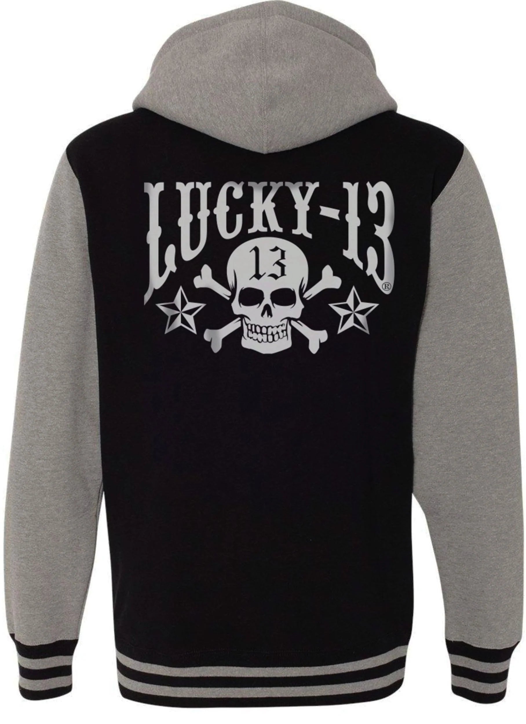 Skull & Stars Hooligan Unisex Hoodie Hoodie with Hem Contrast Bold Stylish