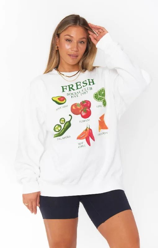 Stanley Sweatshirt ~ Fresh Graphic Hoodie with Turtle Neck Cozy Winter