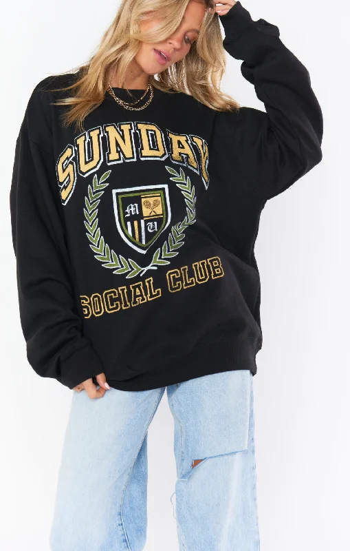 Stanley Sweatshirt ~ Sunday Social Graphic Hoodie with Longline Fit Extended Stylish