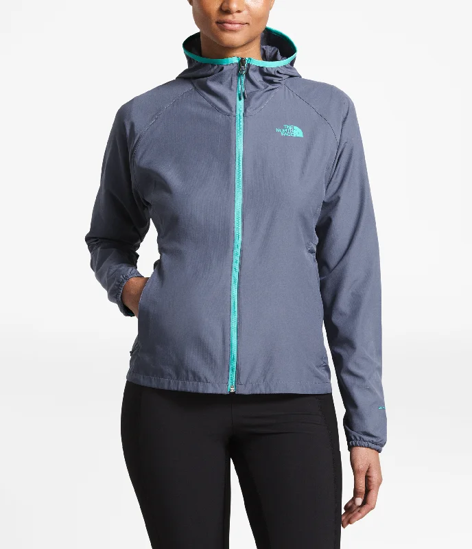 The North Face Flyweight Hoodie - Women's Hoodie with Stripes Bold Sporty