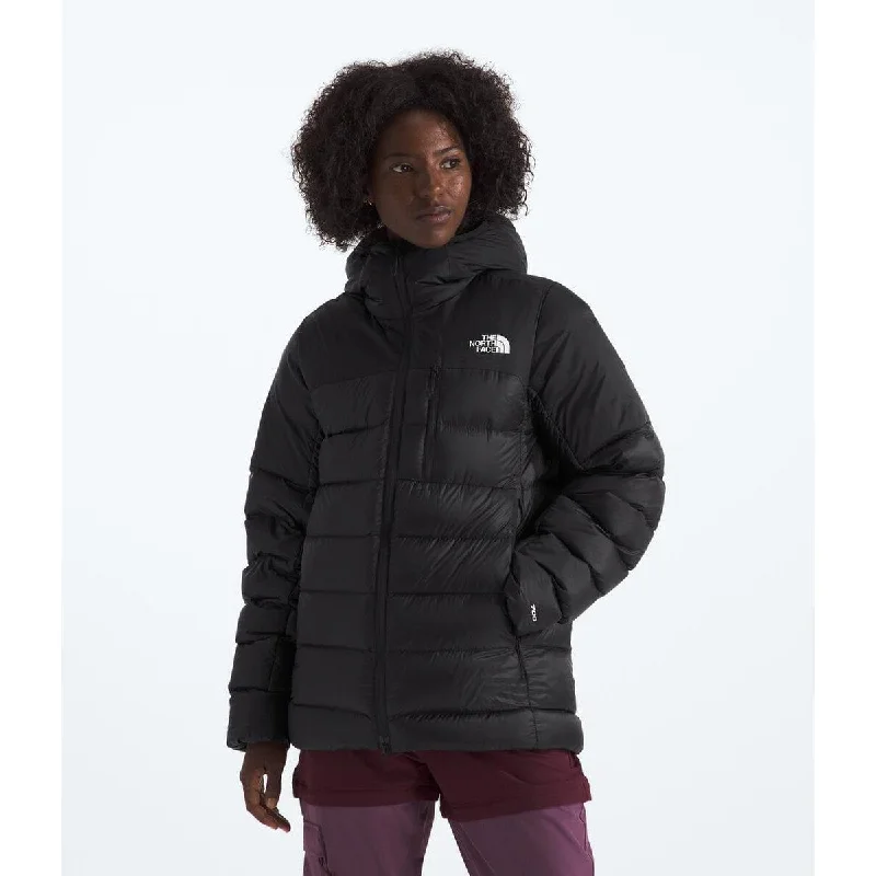 The North Face Women's Kalix Down Hoodie Hoodie with Tied Waist Feminine Flattering