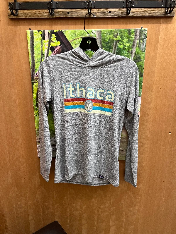 W Cap Cool Daily Ithaca Stripes Hoody Hoodie with Drawcord Adjustable Secure