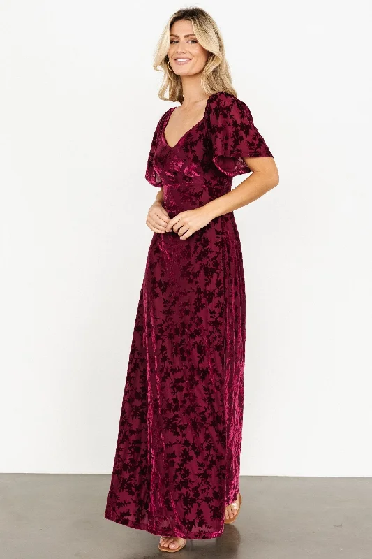 Everley Velvet Maxi Dress | Mulberry Classic Black Maxi Dress