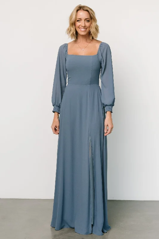 Giselle Maxi Dress | Whisper Blue Chic Sleeveless Maxi Dress