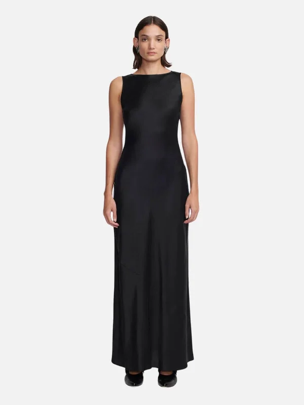 Elle Maxi Dress - Black Elegant Sleeveless Maxi Dress