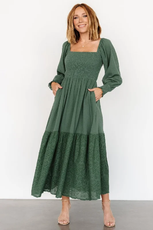 Marcella Maxi Dress | Green Cozy Knit Maxi Dress