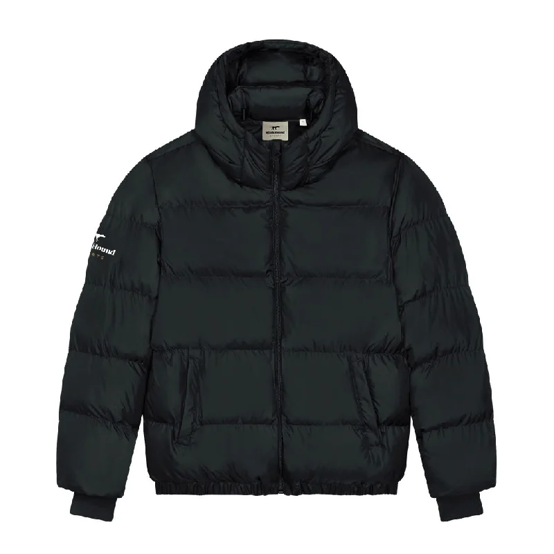 Black Hound Classic Unisex Puffer Jacket Fitted Jacket Loose Jacket Oversized Jacket