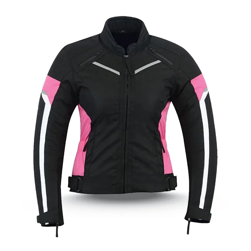 Women Textile Jacket-BFR 1207-Mesh Tiered Jacket Buttoned Jacket Zippered Jacket