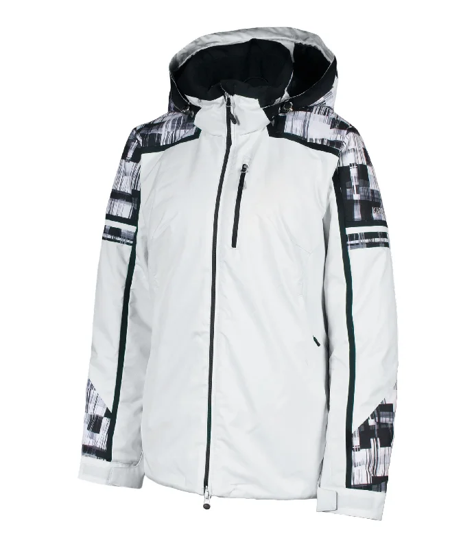 K3653P - Source Print - Insulated Jacket - Prism Cardigan Sweater Pullover