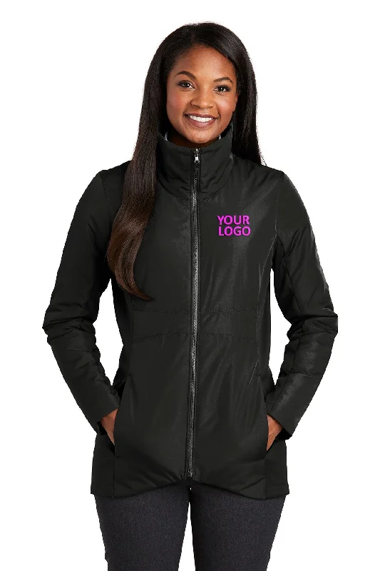 Port Authority Ladies Collective Customized Insulated Jackets, Deep Black Cardigan Sweater Pullover