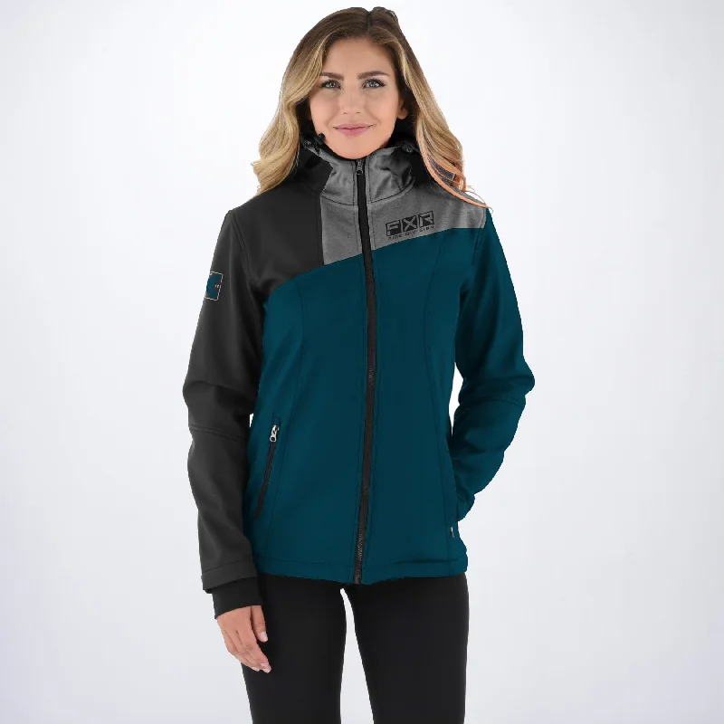 Women's Maverick Softshell Jacket Tailored Jacket Straight Jacket A-Line Jacket