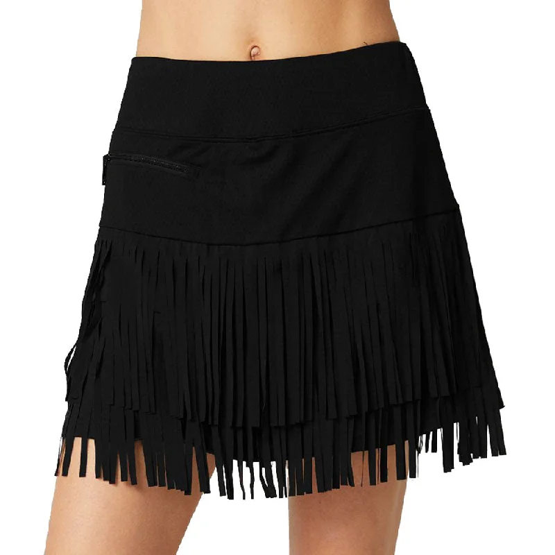 GGBlue Fringe Black 18in Womens Golf Skort cotton skirt soft