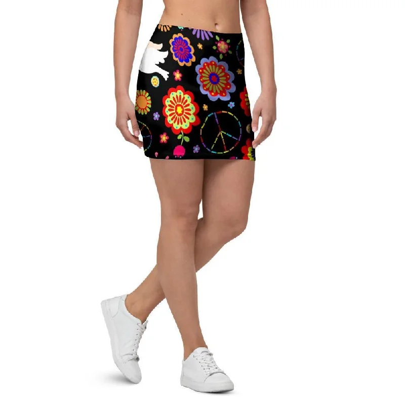 Hippie And Drove Mini Skirt wool skirt breathable