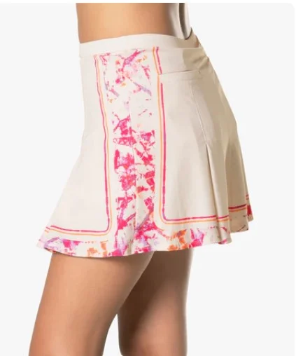 Lucky in Love Shockin Classic Shock N' Awe Skort 16" silk skirt lustrous