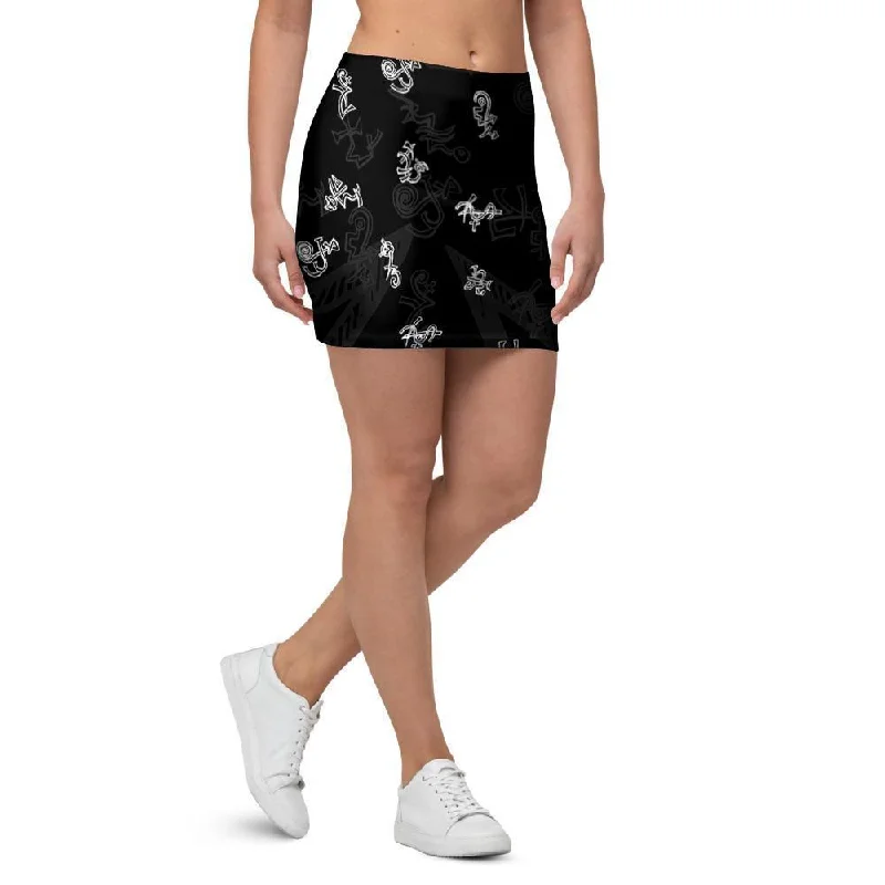 Magic Symbol Gothic Witch Mini Skirt boho skirt vibe